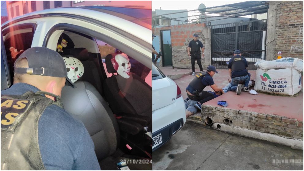 Los imputados tenían decenas de dosis de cocaína.