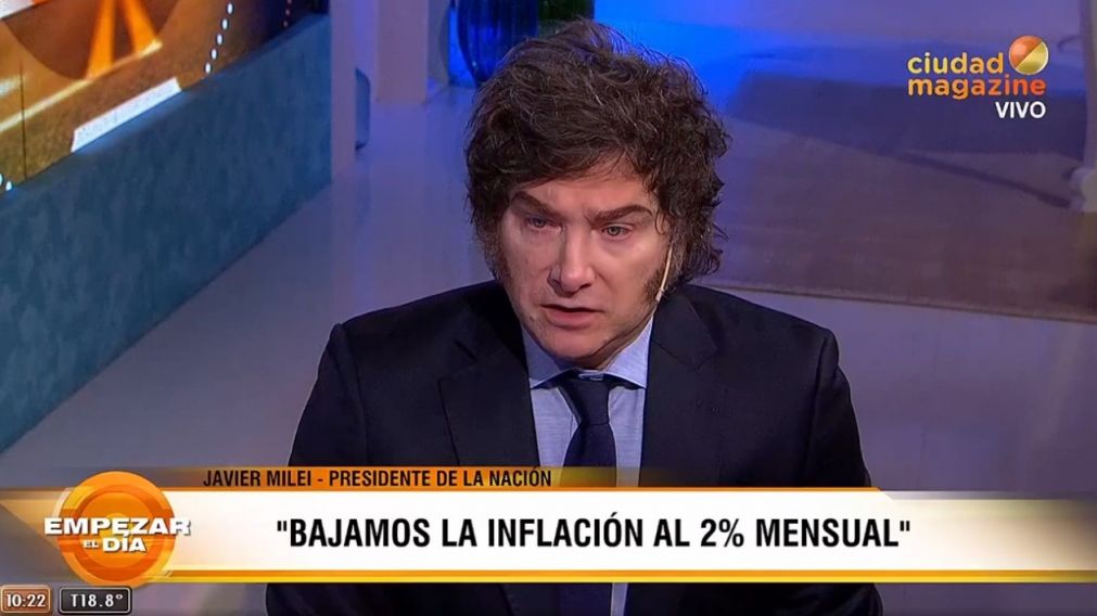 Milei ofreció una entrevista en el programa de su pareja, Amalia "Yuyito" González.