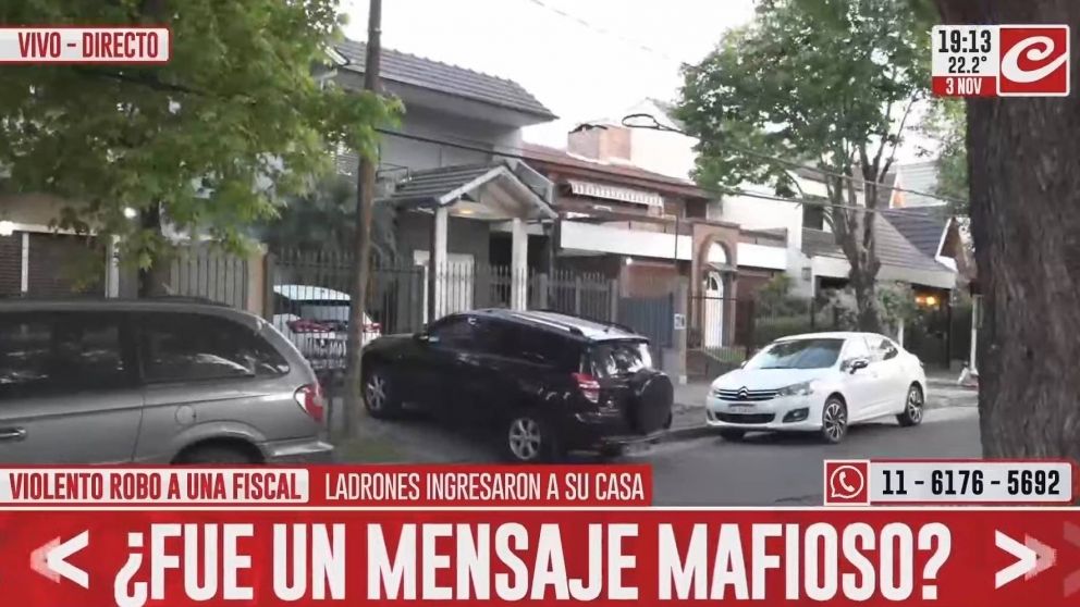 Violento robo a una fiscal: delincuentes ingresaron a su casa, la asaltaron y la golpearon.
