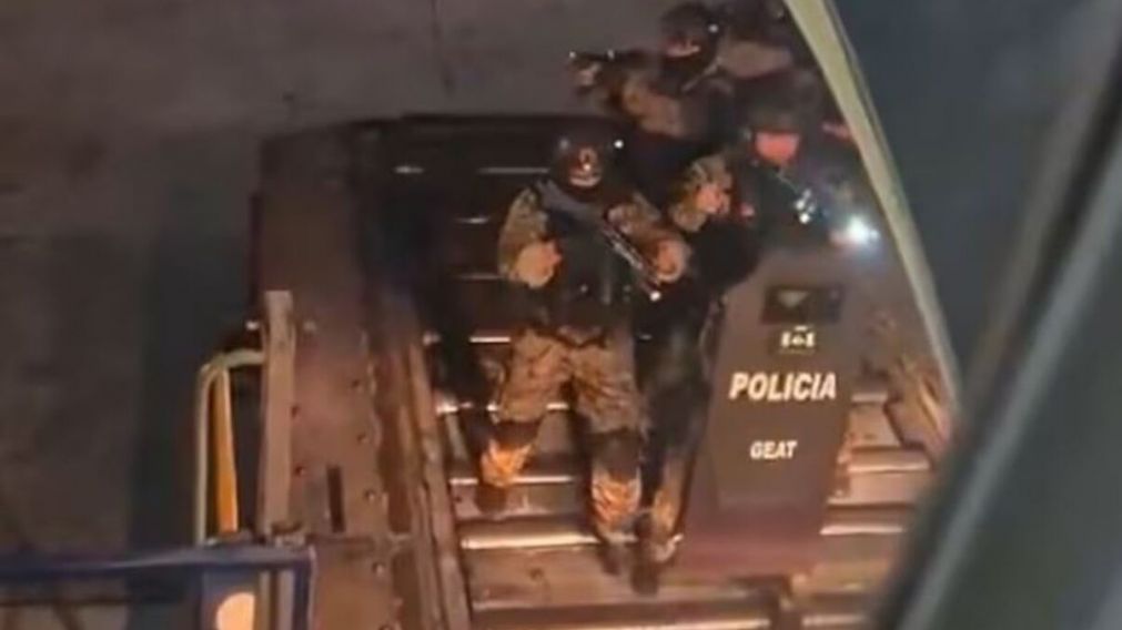 La Policía Aeronáutica participó del operativo (X).