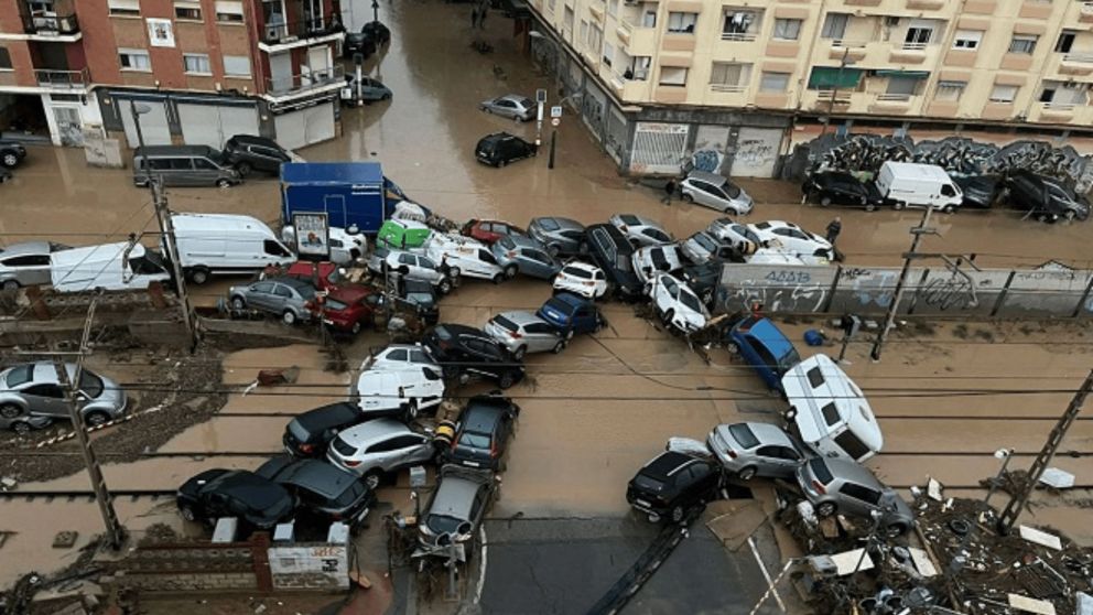 El feroz temporal que ocasionó una tragedia en Valencia.