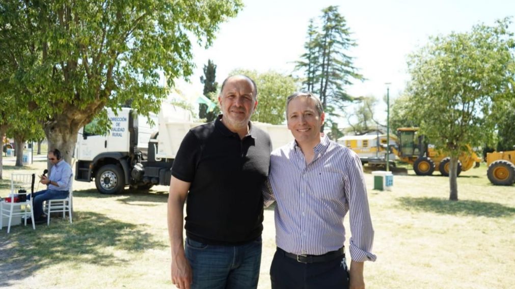 Fernando Gray junto a Pablo Garate.