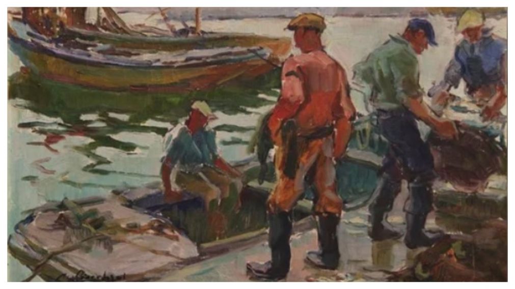 Una de las obras del reconocido pintor Cleto Ciocchini (NA).