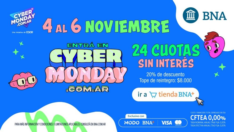 “Tienda BNA+” se suma al Cyber Monday y al Cyber Week