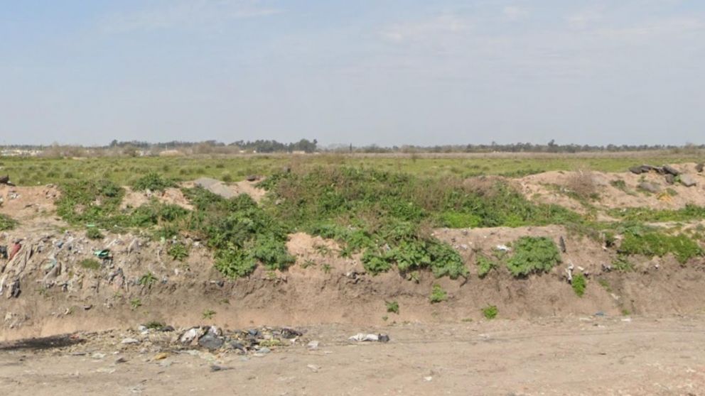 Acá, en este predio, fue encontrado el cadáver del sujeto.