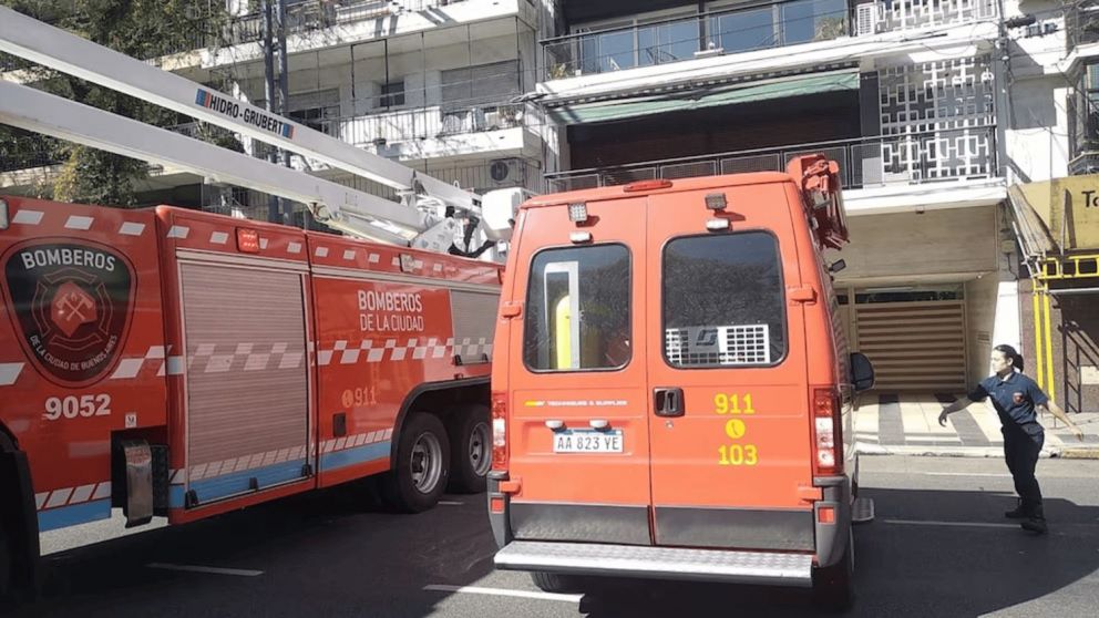 El hecho se desarrolló este sábado por la mañana en un inmueble ubicado sobre Avenida Libertador al 4800, entre Maure y Gorostiaga.
