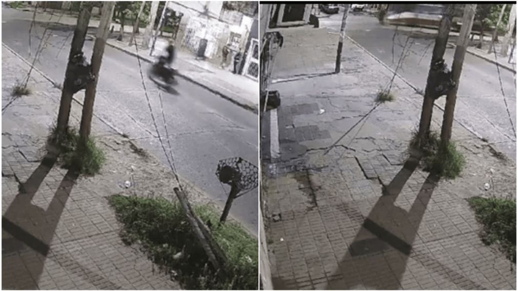 El atropello quedó registrado por una cámara de seguridad.
