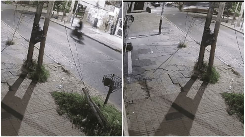 El atropello quedó registrado por una cámara de seguridad.