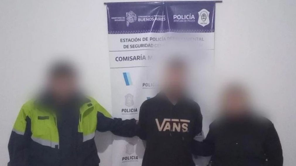 El delincuente fue detenido a las pocas cuadras del asalto (Gentileza 0223).