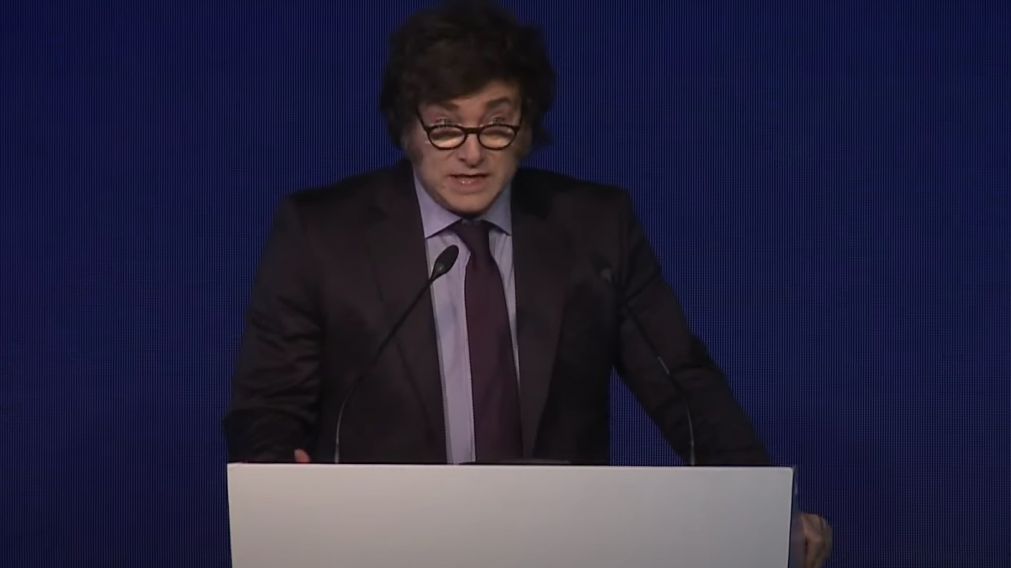 Javier Milei en el Coloquio de IDEA en Mar del Plata, ante empresarios.