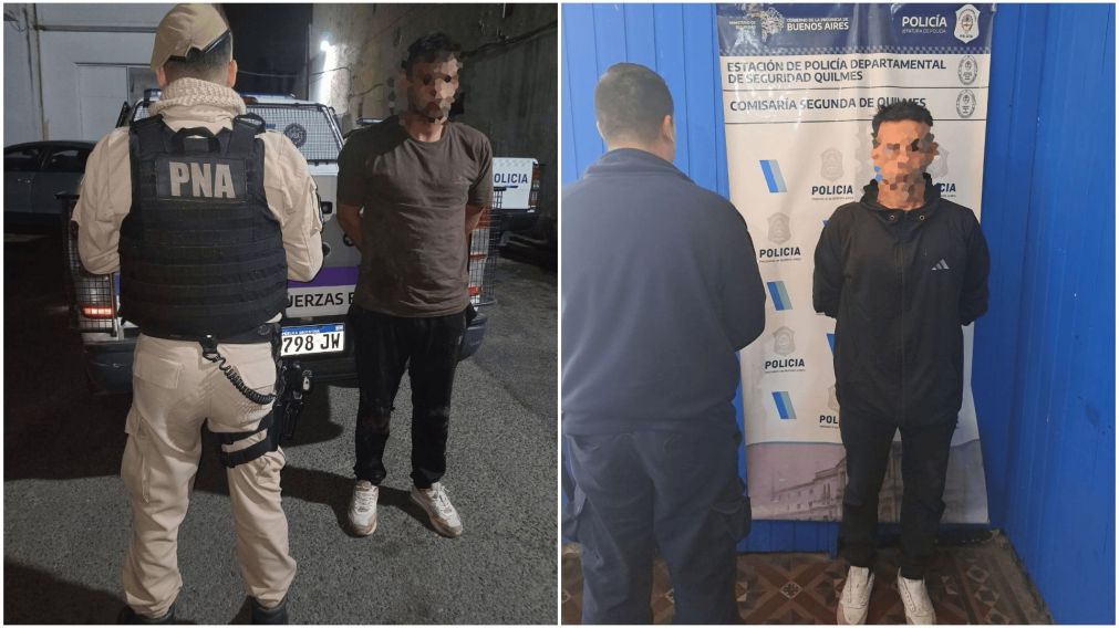 Los dos delincuentes aprehendidos tienen 32 y 34 años.