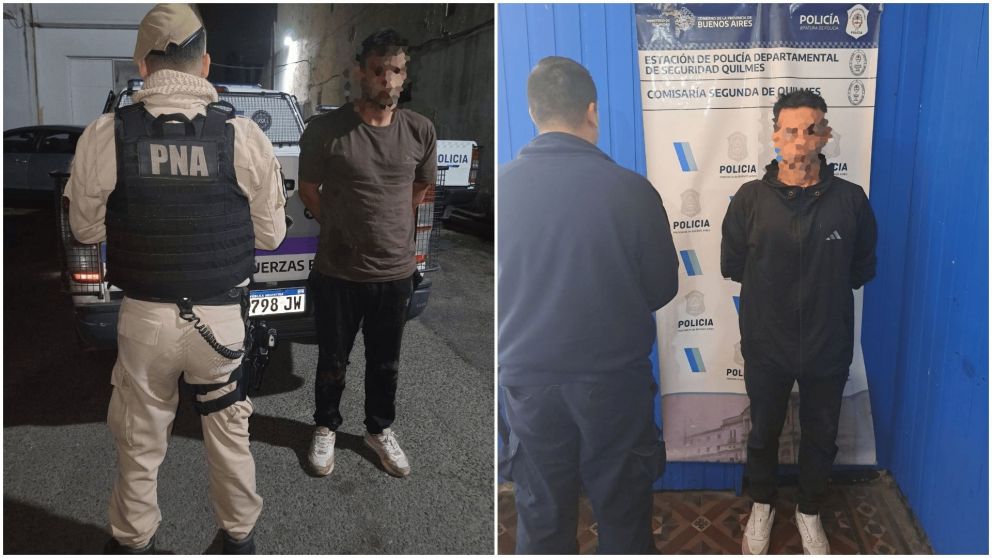Los dos delincuentes aprehendidos tienen 32 y 34 años.