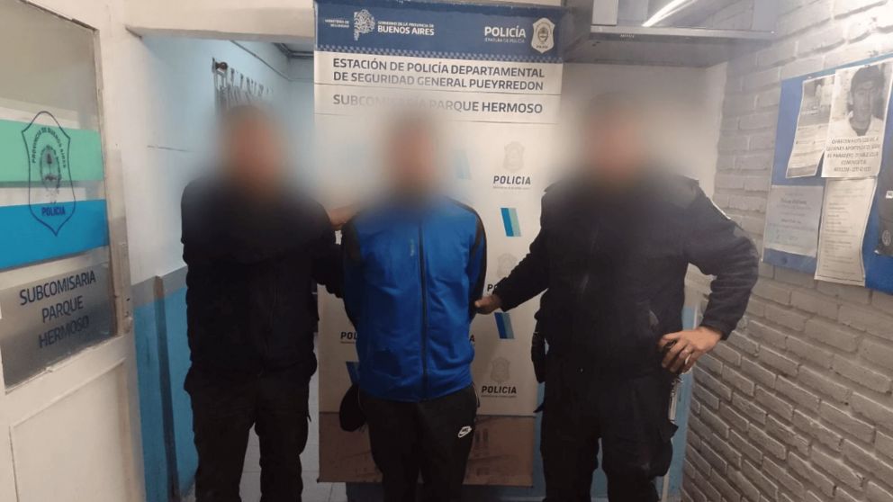 El presunto motochorro quedó tras las rejas.