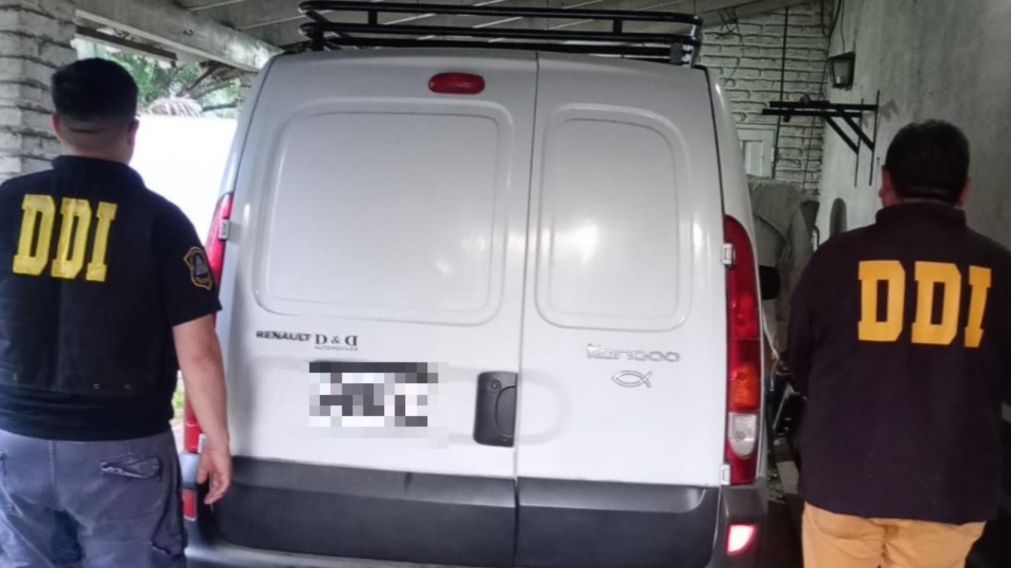 Esta es la camioneta que fue incautada por los investigadores policiales.