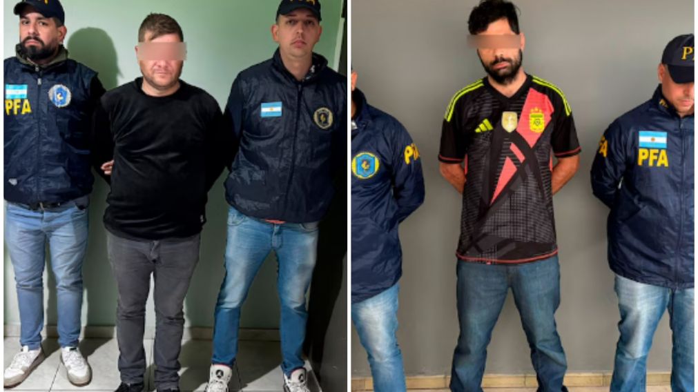 Los detenidos en la causa por presuntas estafas en San Pedro.