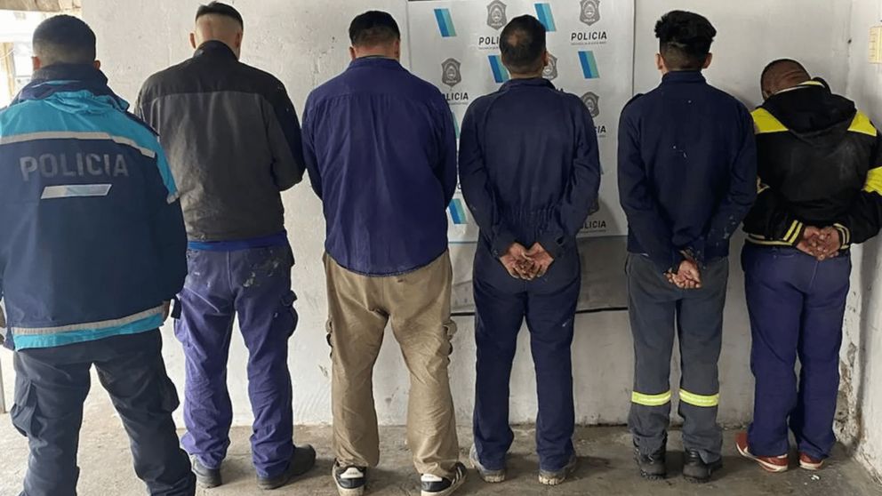 La banda de robacables detenida.
