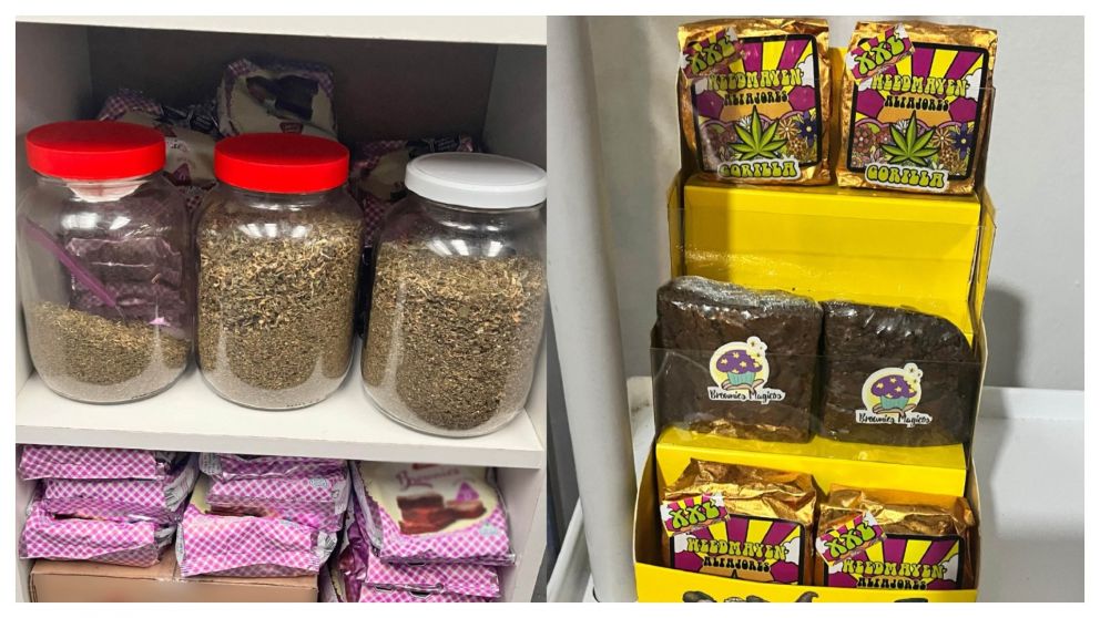 La droga estaba en caramelos y brownies (Gentileza Policía de la Ciudad).
