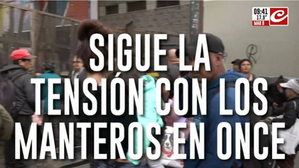 Se cumplen tres días sin manteros en las veredas comerciales de Once