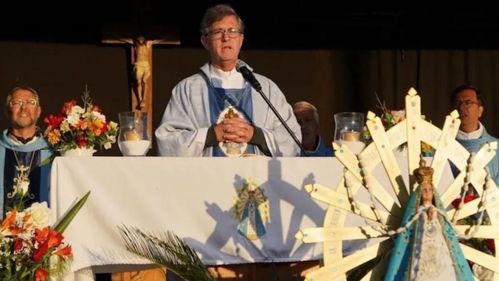 El Arzobispo de Buenos Aires, Jorge García Cuerva, encabezó la misa central en el marco de la 50° peregrinación a Luján.