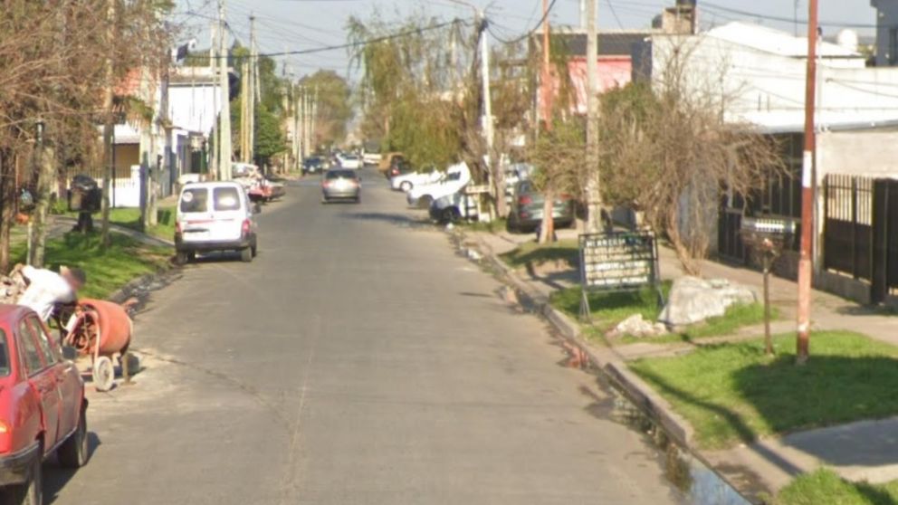 Acá, en este vecindario, se produjo el enfrentamiento a disparos.