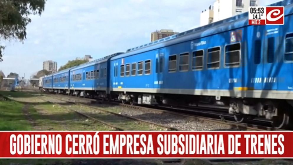 El Gobierno cerró empresa subsidiaria de trenes y dejó a más de 1300 trabajadores sin empleo