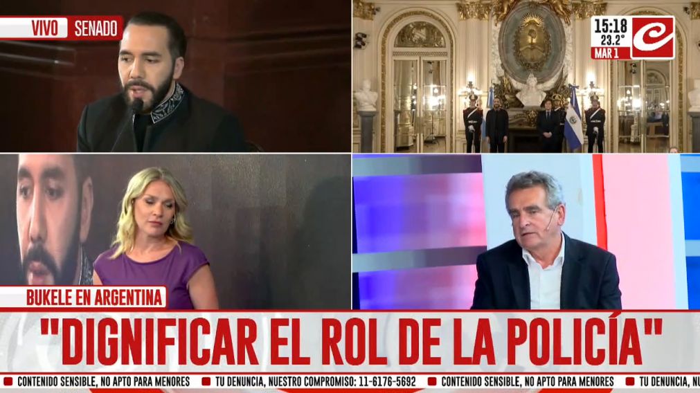 Agustín Rossi: "Del metodo Bukele aplicaría poco en la Argentina"