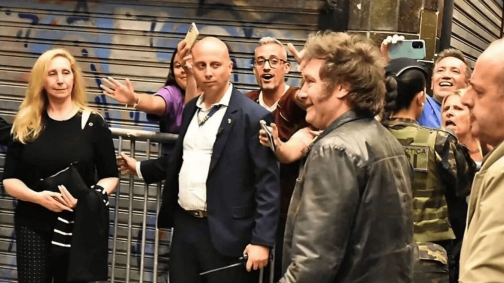 Una postal de la �ltima visita de Javier Milei a Mar del Plata