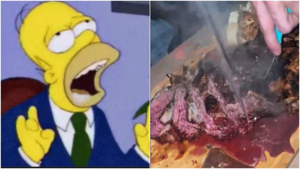 Un hombre causó polémica en redes sociales por el asado que preparó.
