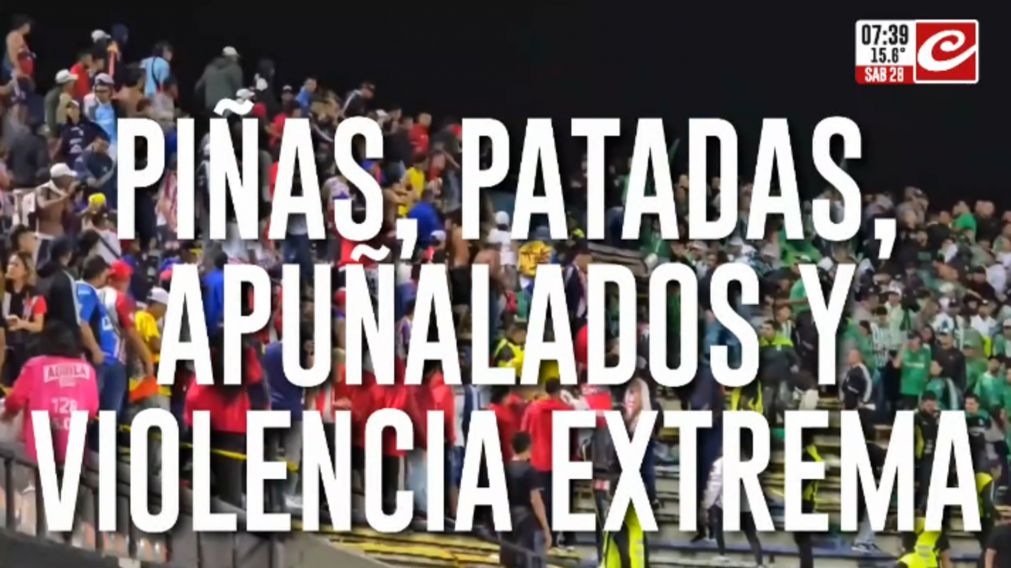 Violencia en el fútbol: Feroz batalla entre barras deja varios heridos de gravedad y decenas de detenidos