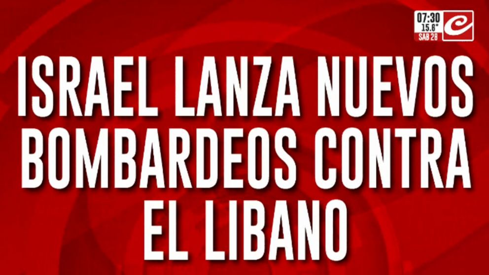 Israel lanza nuevos bombardeos contra El Líbano y deja decenas de muertos. Mirá los videos del horror