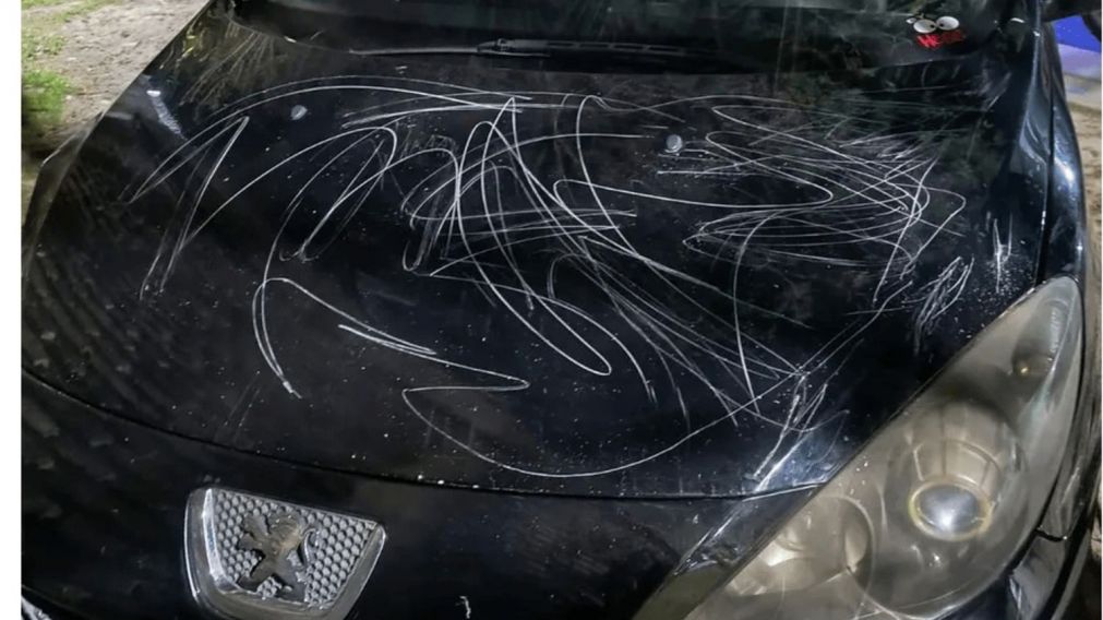 El dueño del vehículo explicó que la autora de la agresión fue sido su expareja.