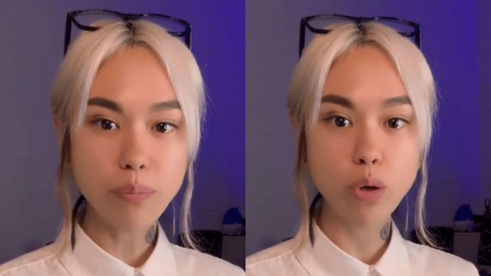 Cansada de no poder tomar mate, la joven siberiana comenzó a investigar y "descubrió" por qué los argentinos pueden consumir esta infusión sin que les caiga mal (Captura TikTok).