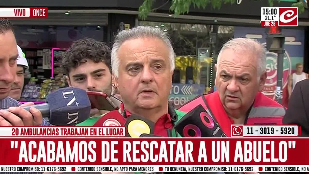 Alberto Crescenti afirm� que se evacu� todo el edificio.
