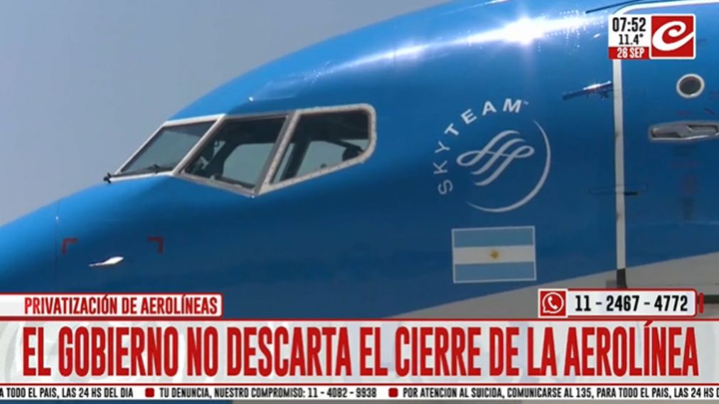 Debate en el Congreso: el Gobierno no descarta el cierre de Aerolíneas Argentinas