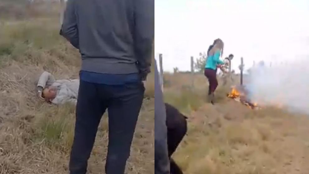 El sospechoso fue detenido por los vecinos de la zona.