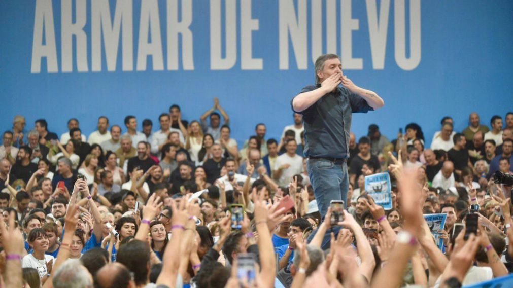 Máximo Kirchner en La Plata.