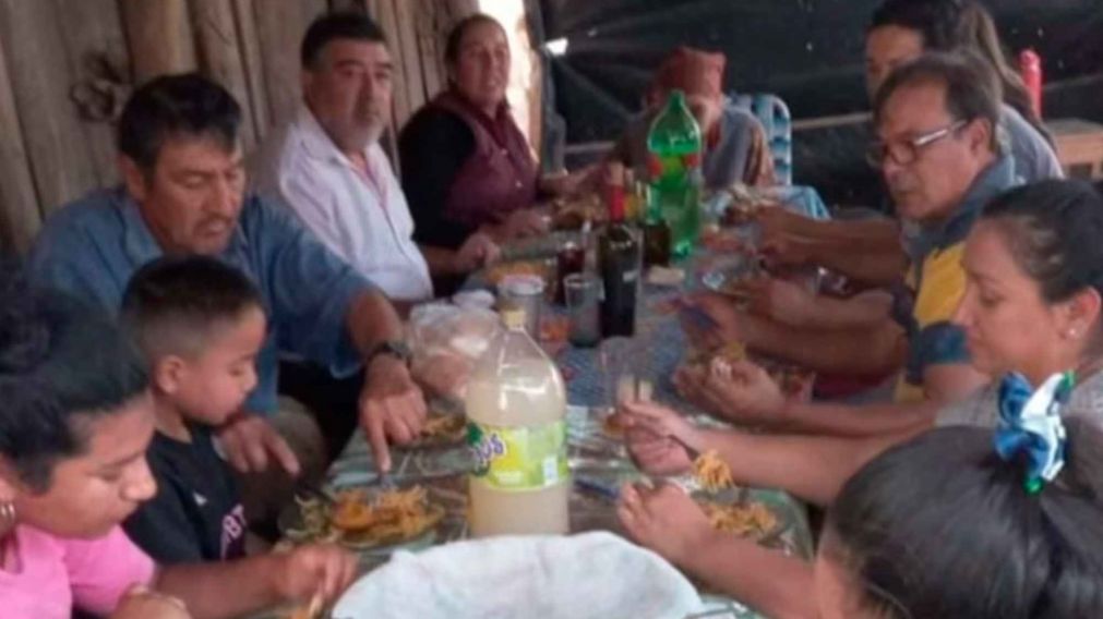 El almuerzo donde Loan Danilo Pe�a fue visto por �ltima vez.