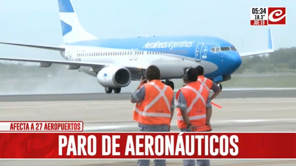 Alerta pasajeros: paro de aeronáuticos afecta a 27 aeropuertos del país