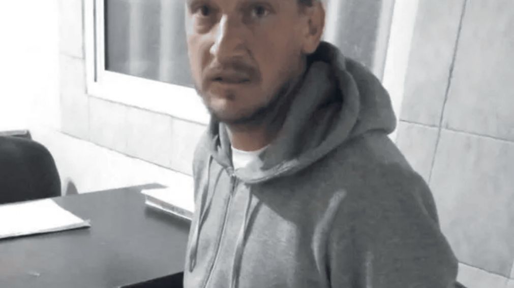 Germán Kiczka cuando fue detenido tras estar seis días prófugo.