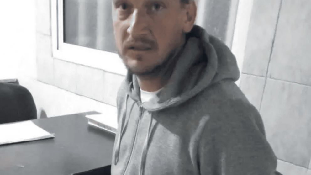 Germán Kiczka cuando fue detenido tras estar seis días prófugo.