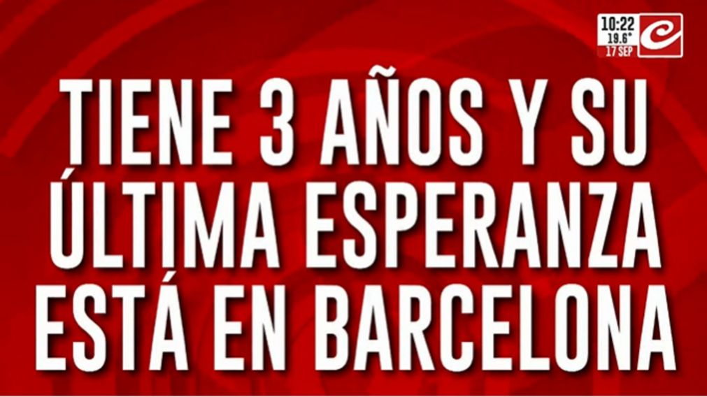 Ayudemos a Lihuen: tiene tres años y su última esperanza de vida está en Barcelona