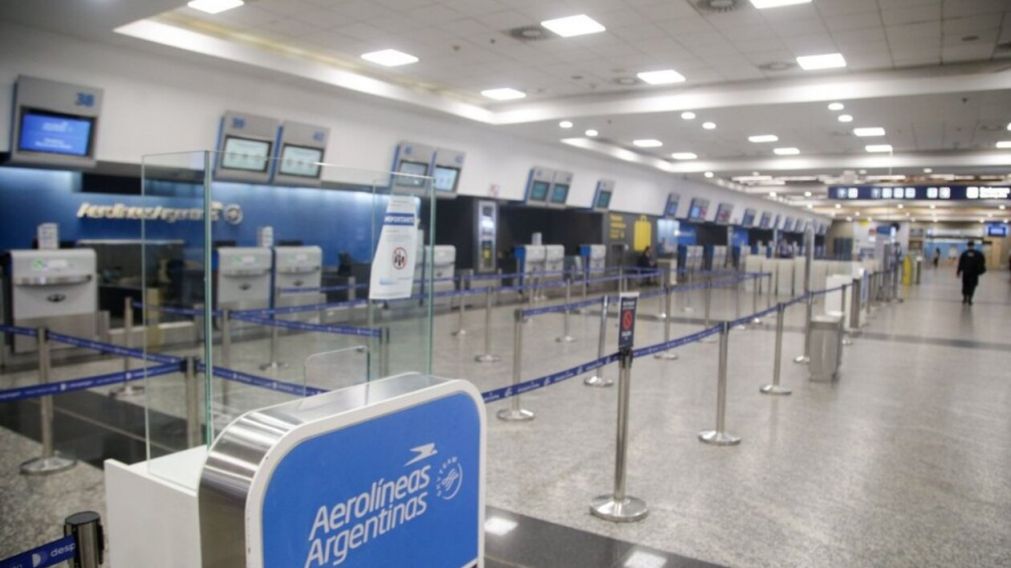 Cientos de vuelos de Aerol�neas Argentinas fueron cancelados (Archivo).