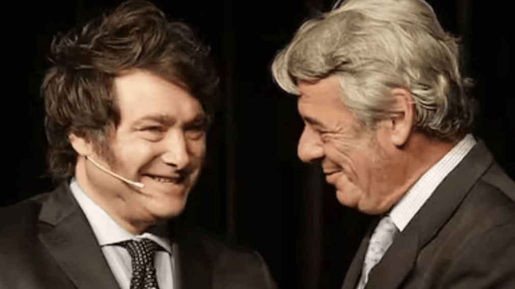 Javier Milei visitó La Rural, donde se vio con el titular de la entidad