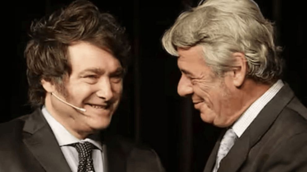 Javier Milei visitó La Rural, donde se vio con el titular de la entidad