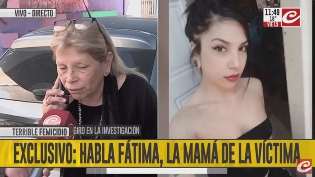 La mamá de la joven asesinada por el kiosquero reveló el dramático pedido de auxilio de su hija (Captura de Crónica HD).
