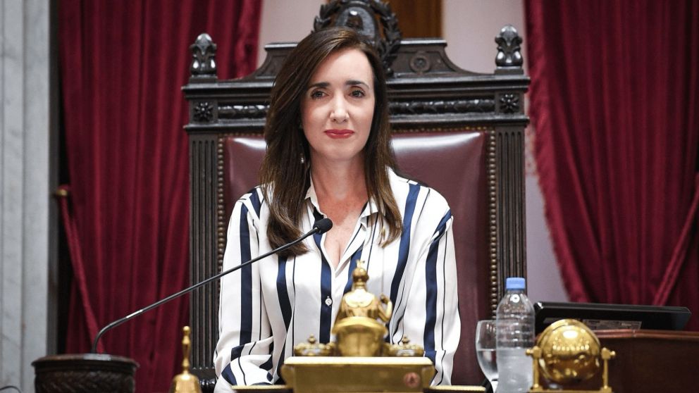 Victoria Villarruel, presidenta de la C�mara de Senadores.