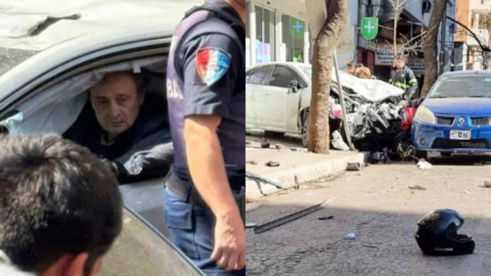 Imágenes del conductor tras el brutal accidente
