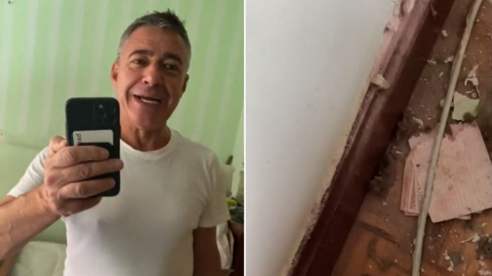 Un hombre encontró una fortuna oculta mientras limpiaba su habitación (Imagen captura vídeo).