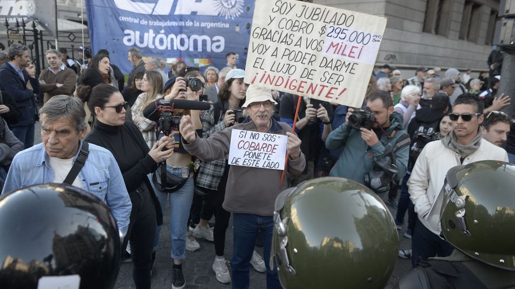 La movilización del miércoles pasado fue reprimida por las fuerzas de seguridad.