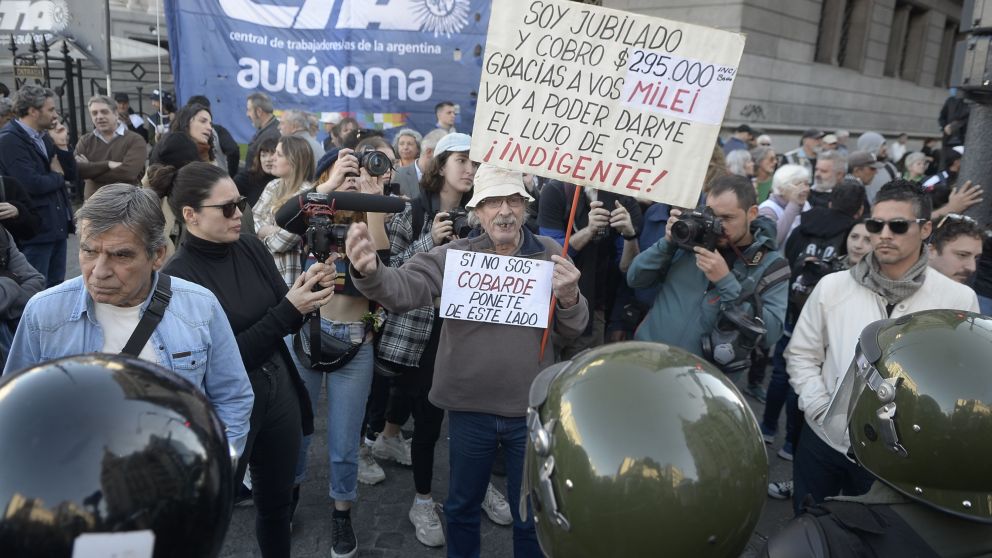 La movilización del miércoles pasado fue reprimida por las fuerzas de seguridad.